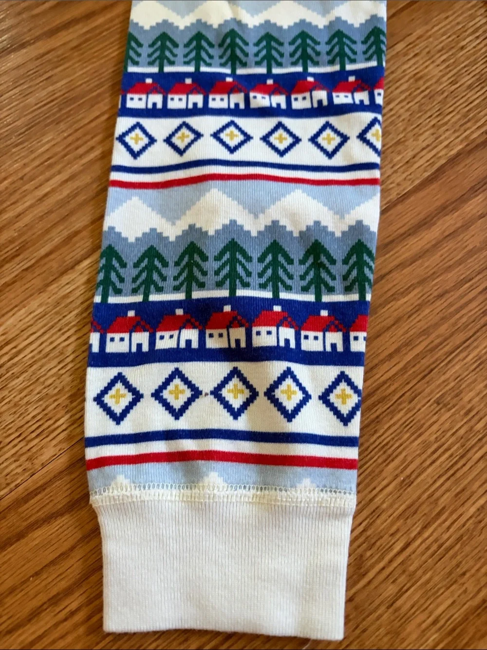 Kids Holiday Tree & Cabin Print Pajama Leggings - Multicolor